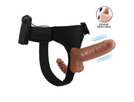 BAILE- Ultra Passionate Harness Dual Penis 6,2'' - 8