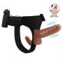 BAILE- Ultra Passionate Harness Dual Penis 6,2'' - 9