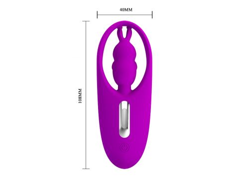 Wibrator króliczek Pretty Love silikonowy 12 funkcji pilot USB - 2