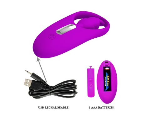 Wibrator króliczek Pretty Love silikonowy 12 funkcji pilot USB - 5