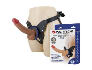Strapon silikonowy Pretty Love Wells realistyczny 16 cm