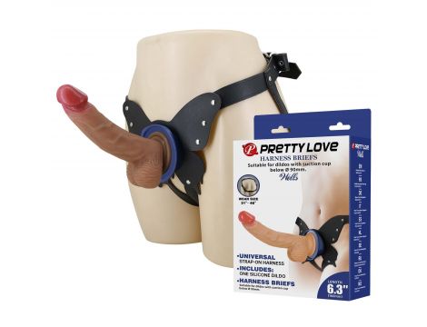 Strapon silikonowy Pretty Love Wells realistyczny 16 cm