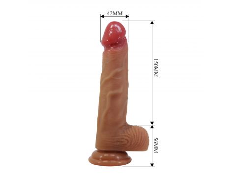 Strapon silikonowy Pretty Love Wells realistyczny 16 cm - 9