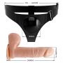 PRETTY LOVE - HARNESS BRIEFS- Tom, Universal Strap-On, 7.4'' Dildo - 11