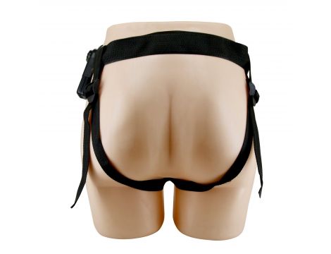 PRETTY LOVE - HARNESS BRIEFS Starks Universal Strap-On Harness 6,9'' Vibration Dildo Light Brown - 5