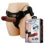 PRETTY LOVE - HARNESS BRIEFS Starks Universal Strap-On Harness 6,9'' Vibration Dildo Light Brown - 3