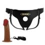 PRETTY LOVE - HARNESS BRIEFS Starks Universal Strap-On Harness 6,9'' Vibration Dildo Light Brown - 5