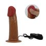 PRETTY LOVE - HARNESS BRIEFS Starks Universal Strap-On Harness 6,9'' Vibration Dildo Light Brown - 13