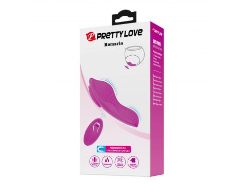 Wibrator do majtek Pretty Love Romario silikonowy z pilotem 10 funkcji - 8