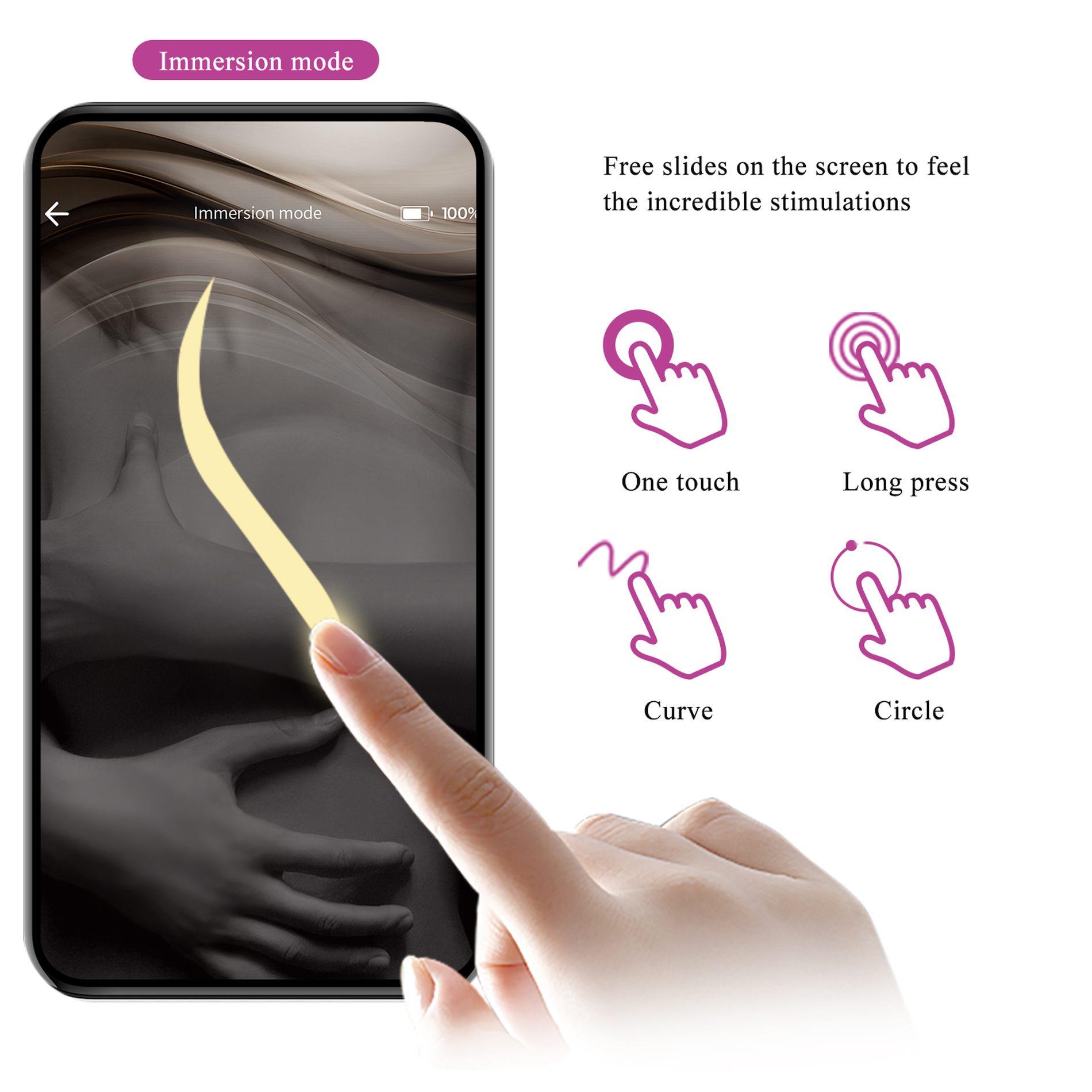 Franz, 10 Vibration Functions Mobile App Remote Control