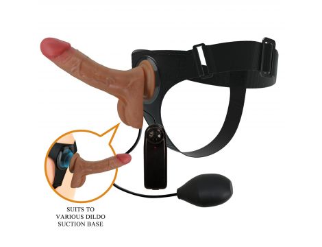 Realistyczny strapon z wibracją i squirtingiem Pretty Love - 3