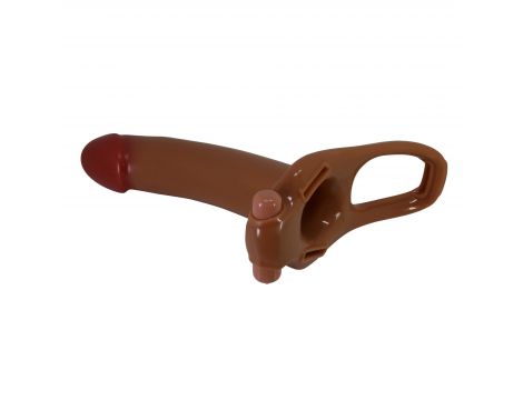 Uprząż z realistycznym pustym wibrującym dildem Pretty Love Bradden 17 cm - 6