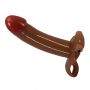 Uprząż z realistycznym pustym wibrującym dildem Pretty Love Bradden 17 cm - 2