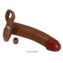 Uprząż z realistycznym pustym wibrującym dildem Pretty Love Bradden 17 cm - 8