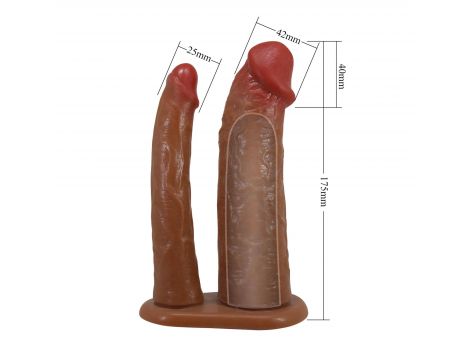 Realistyczny pusty strapon Pretty Love KEAREN 17.5 cm - 7