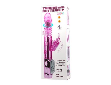 BAILE - THROBBING BUTTERFLY, 12 vibration functions 4 rotation functions Thrusting - 5