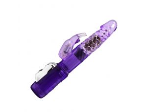 Multi-speed Vibration and Rotation whit pearls, Purple