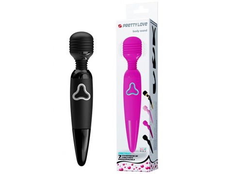 Masażer wand Pretty Love Body Wand czarny 7 funkcji USB 25 cm - 2
