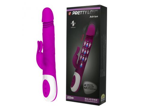 Wibrator króliczek Pretty Love Adrian silikonowy USB 12 funkcji - 6