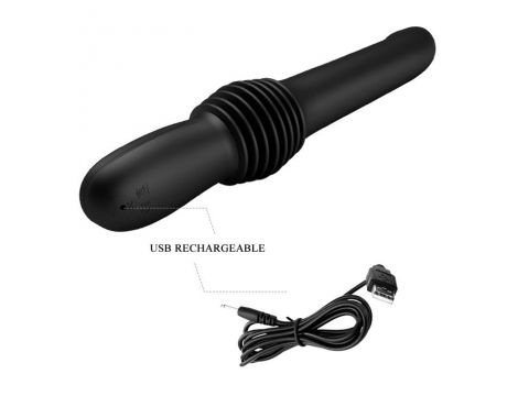 Wibrator analny wbijany Pretty Love Pazuzu czarny USB - 5