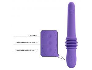 Wibrator analny z pchnięciem Pretty Love Pazuzu fioletowy USB
