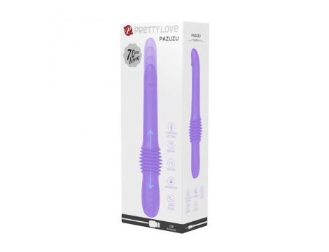 Wibrator analny z pchnięciem Pretty Love Pazuzu fioletowy USB - 7