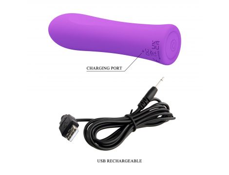Wibrator mini Alfreda Pretty Love silikonowy 12 trybów USB - 9