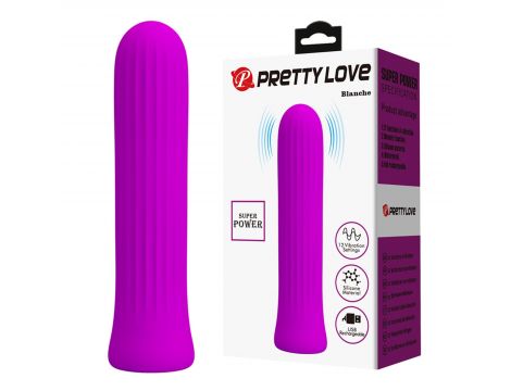 PRETTY LOVE - Blanche Purple, 12 vibration functions Memory function