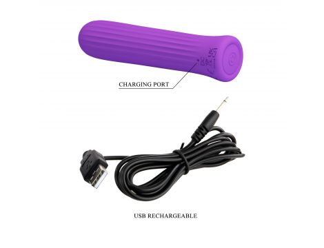 PRETTY LOVE - Blanche Dark Purple, 12 vibration functions Memory function - 5