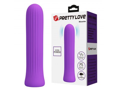 PRETTY LOVE - Blanche Dark Purple, 12 vibration functions Memory function - 8