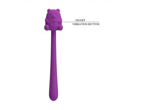 Stymulator łechtaczki Pretty Love Cute Bear silikonowy 7 wibracji USB - 10