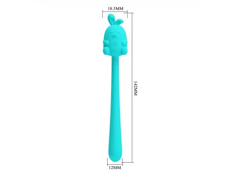 Stymulator łechtaczki Cute Bunny Pretty Love silikonowy 7 wibracji USB - 6