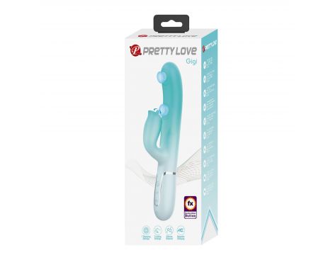 Wibrator króliczek Pretty Love Gigi silikonowy 7 pulsacji 7 lizania USB