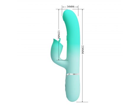 Wibrator króliczek Pretty Love Gigi silikonowy 7 pulsacji 7 lizania USB - 10