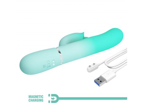Wibrator króliczek Pretty Love Gigi silikonowy 7 pulsacji 7 lizania USB - 9