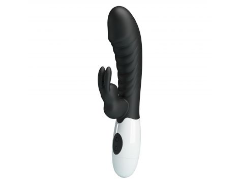 Wibrator króliczek Pretty Love Naughty Bunny 30 funkcji czarny - 4