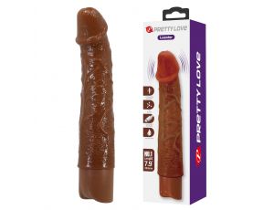 Realistyczny wibrator dildo Pretty Love Leander brązowy USB