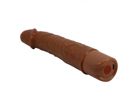 Realistyczny wibrator dildo Pretty Love Leander brązowy USB - 9