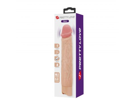 Wibrator realistyczny Pretty Love Osric cielisty USB 22 cm - 8
