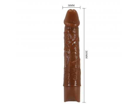 Realistyczny wibrator dildo Pretty Love Osric brązowy USB - 12