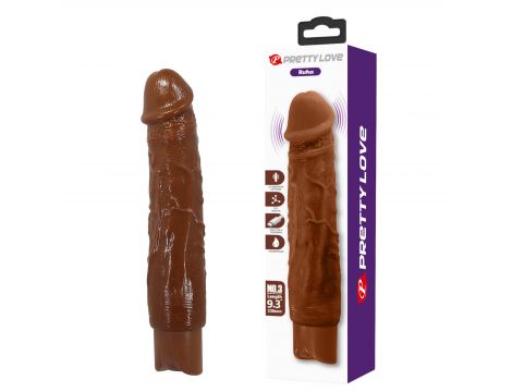 Realistyczny wibrator dildo Pretty Love Rufus brązowy USB - 4