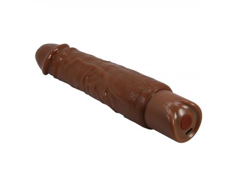 Realistyczny wibrator dildo Pretty Love Rufus brązowy USB - 7