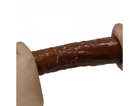 Realistyczny wibrator dildo Pretty Love Rufus brązowy USB - 11