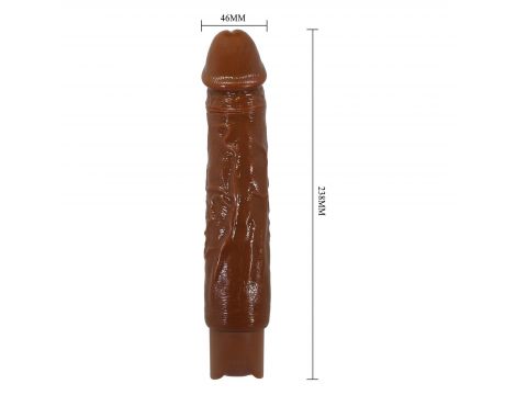 Realistyczny wibrator dildo Pretty Love Rufus brązowy USB - 12