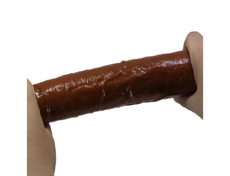 Realistyczny wibrator dildo Pretty Love Soren brązowy USB - 6