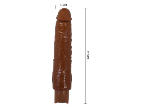 Realistyczny wibrator dildo Pretty Love Soren brązowy USB - 7