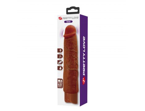 Realistyczny wibrator dildo Pretty Love Soren brązowy USB - 10