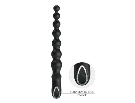 Pręt analny wibrujący Pretty Love Dedron czarny 25 cm USB - 7