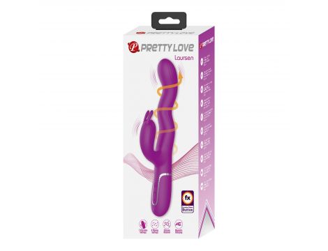 Wibrator króliczek falujący Pretty Love Laursen fioletowy USB - 11