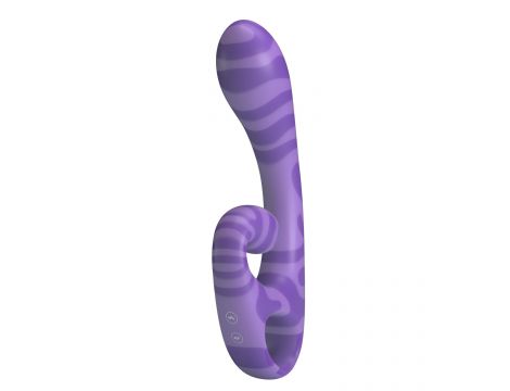 Dwustronny stymulator łechtaczki Pretty Love Sumner fioletowy silikonowy - 2